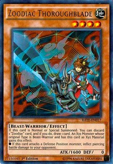 Zoodiac Thoroughblade [RATE-EN017] Ultra Rare | Exor Games Bridgewater