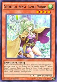 Spiritual Beast Tamer Winda [RATE-EN026] Rare | Exor Games Bridgewater