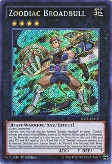 Zoodiac Broadbull [RATE-EN051] Secret Rare | Exor Games Bridgewater