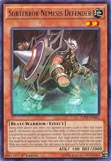 Subterror Nemesis Defender [RATE-EN082] Rare | Exor Games Bridgewater