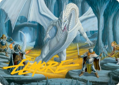 Cave of the Frost Dragon Art Card (Gold-Stamped Signature) [Dungeons & Dragons: Adventures in the Forgotten Realms Art Series] | Exor Games Bridgewater