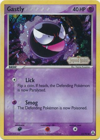 Gastly (52/92) (Stamped) [EX: Legend Maker] | Exor Games Bridgewater