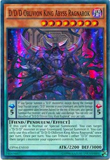 D/D/D Oblivion King Abyss Ragnarok [OP04-EN010] Super Rare | Exor Games Bridgewater