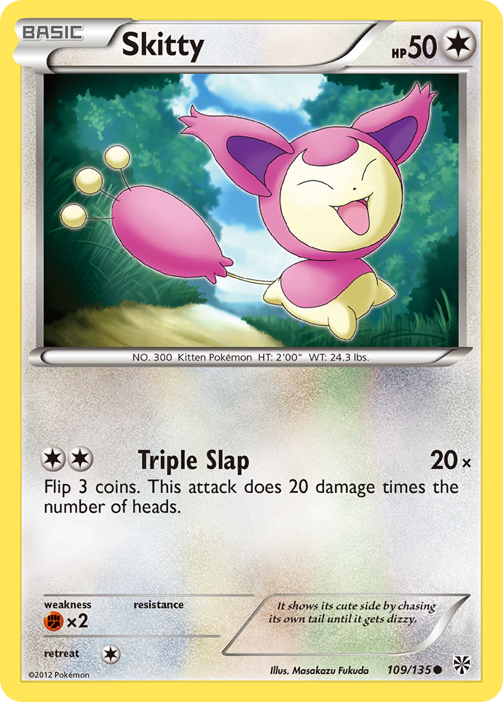 Skitty (109/135) [Black & White: Plasma Storm] | Exor Games Bridgewater