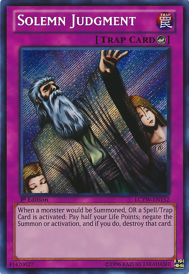 Solemn Judgment [LCYW-EN152] Secret Rare | Exor Games Bridgewater