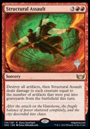 Structural Assault (Promo Pack) [Streets of New Capenna Promos] | Exor Games Bridgewater