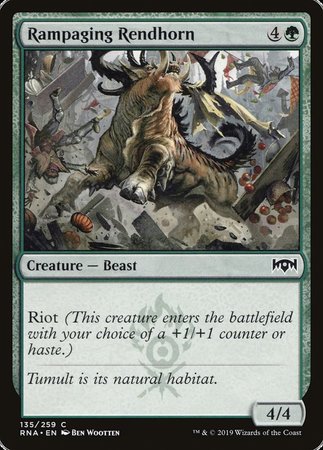 Rampaging Rendhorn [Ravnica Allegiance] | Exor Games Bridgewater