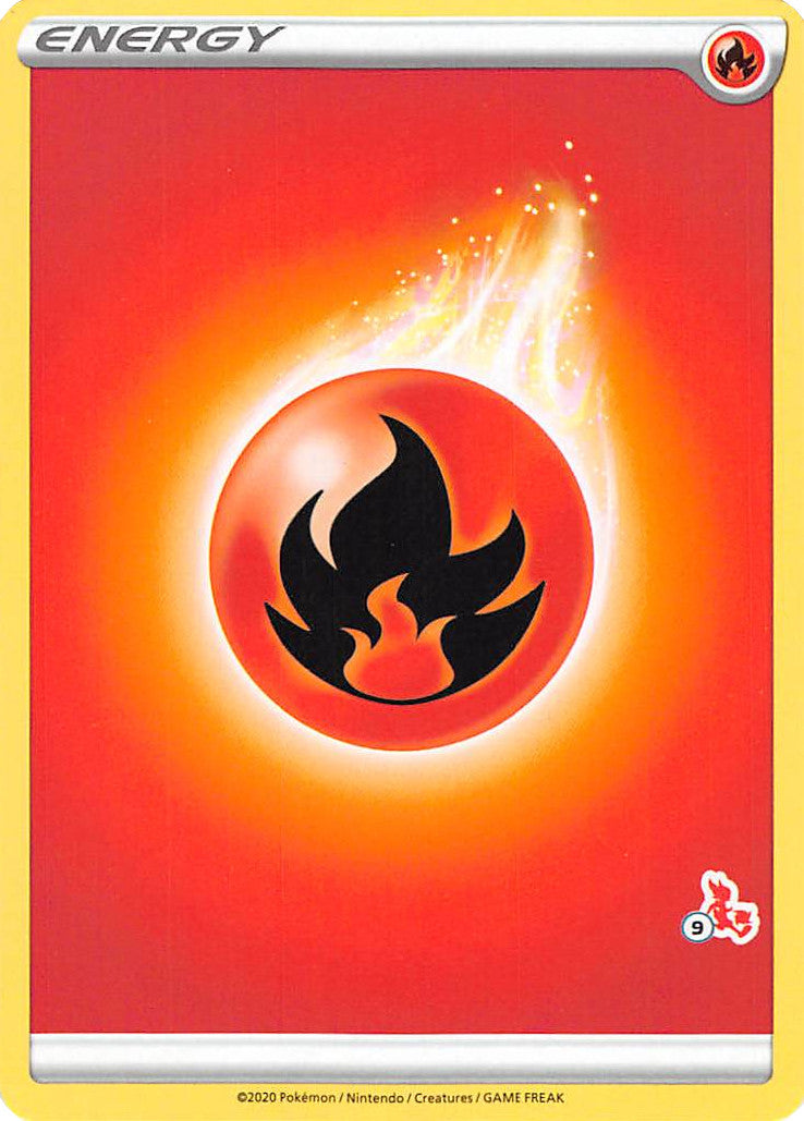 Fire Energy (Cinderace Stamp #9) [Battle Academy 2022] | Exor Games Bridgewater