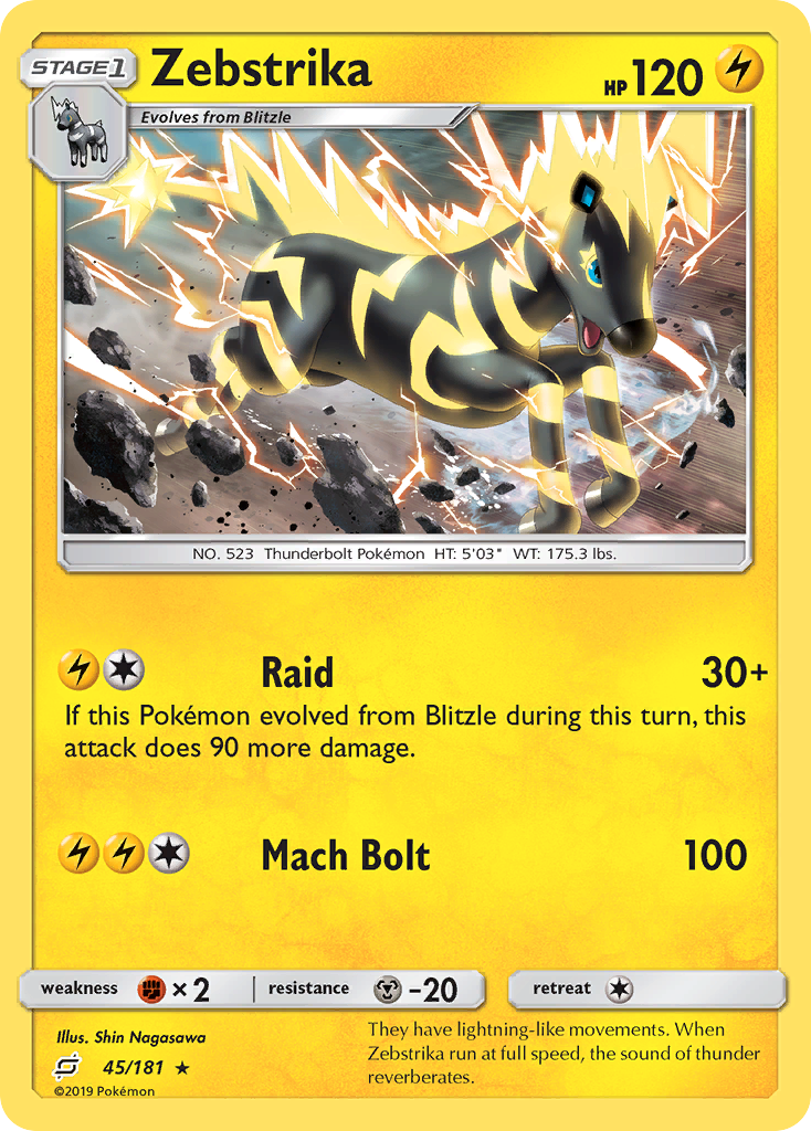 Zebstrika (45/181) [Sun & Moon: Team Up] | Exor Games Bridgewater