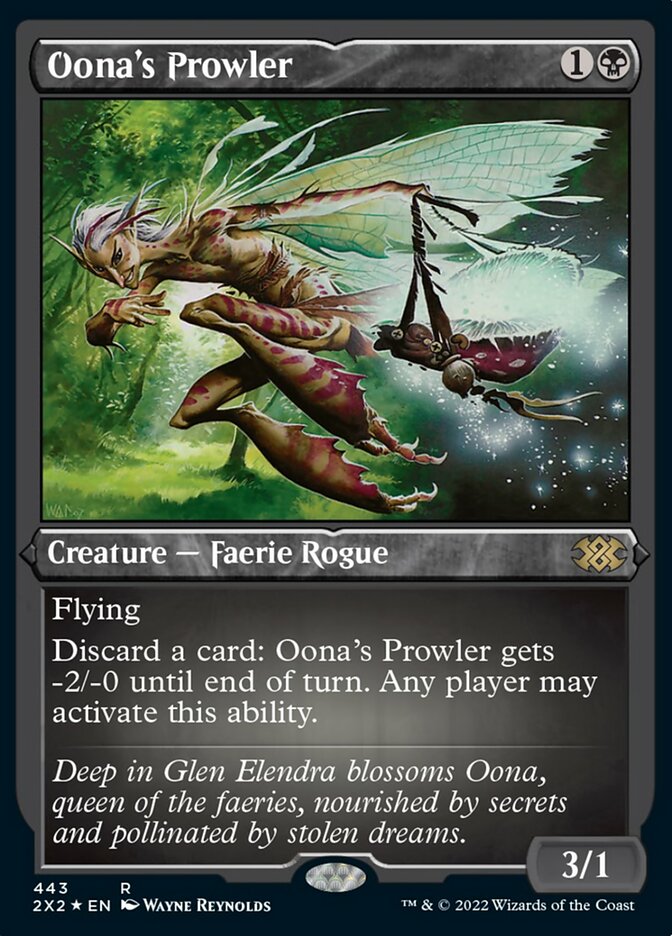 Oona's Prowler (Foil Etched) [Double Masters 2022] | Exor Games Bridgewater