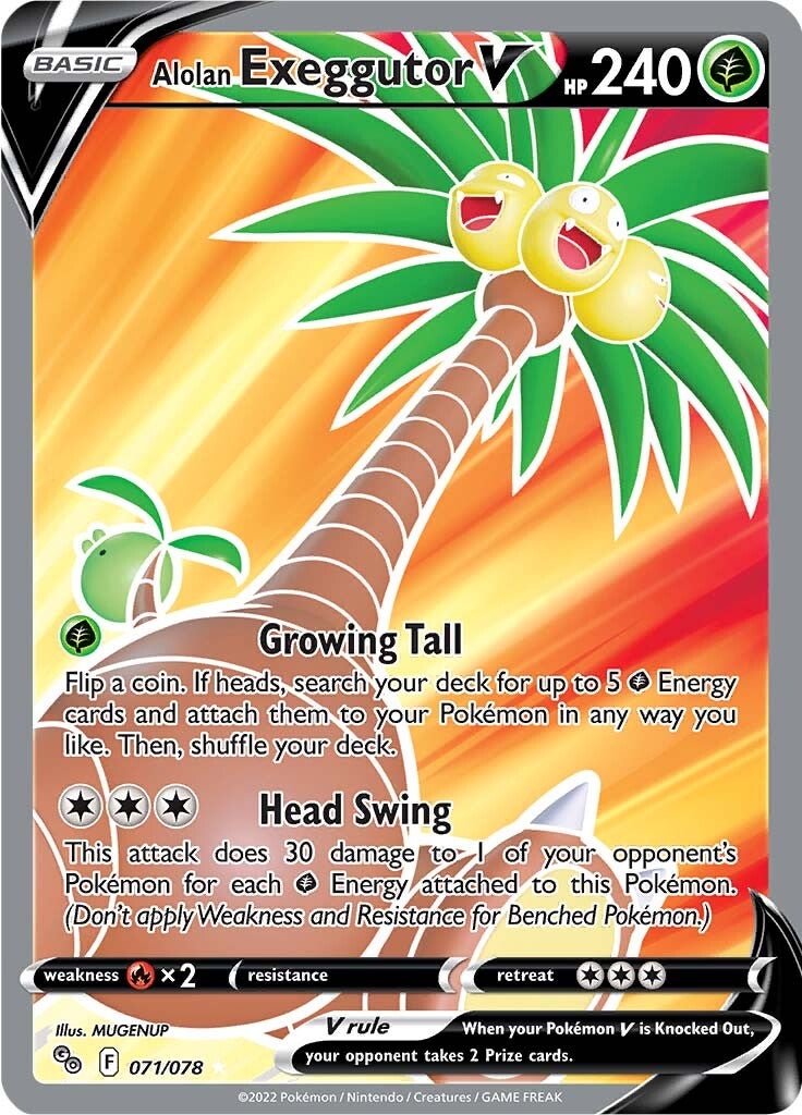 Alolan Exeggutor V (071/078) [Pokémon GO] | Exor Games Bridgewater