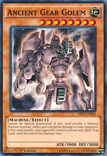 Ancient Gear Golem [SR03-EN005] Common | Exor Games Bridgewater