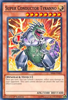 Super Conductor Tyranno [SR04-EN005] Common | Exor Games Bridgewater