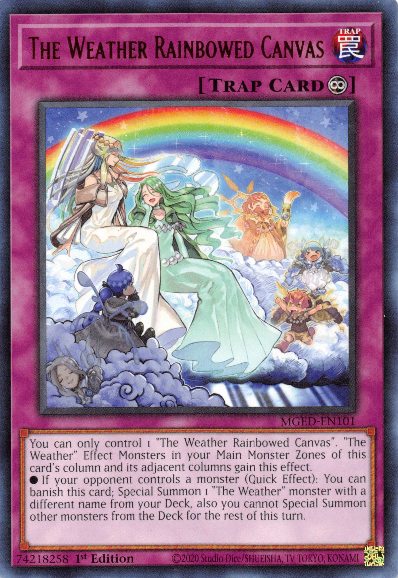 The Weather Rainbowed Canvas [MGED-EN101] Rare | Exor Games Bridgewater