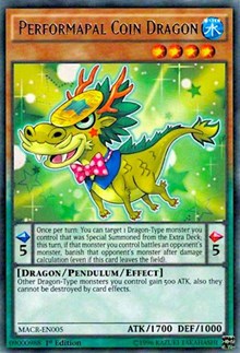 Performapal Coin Dragon [MACR-EN005] Rare | Exor Games Bridgewater