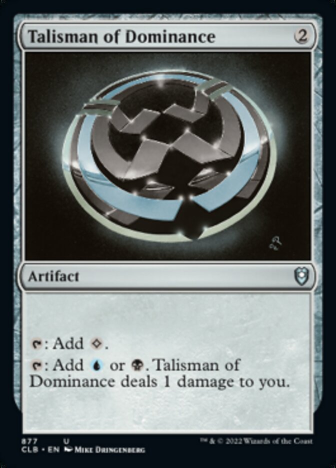 Talisman of Dominance [Commander Legends: Battle for Baldur's Gate] | Exor Games Bridgewater