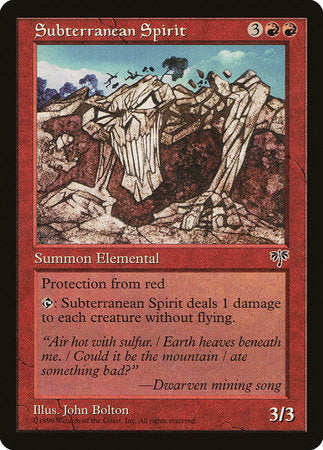 Subterranean Spirit [Mirage] | Exor Games Bridgewater