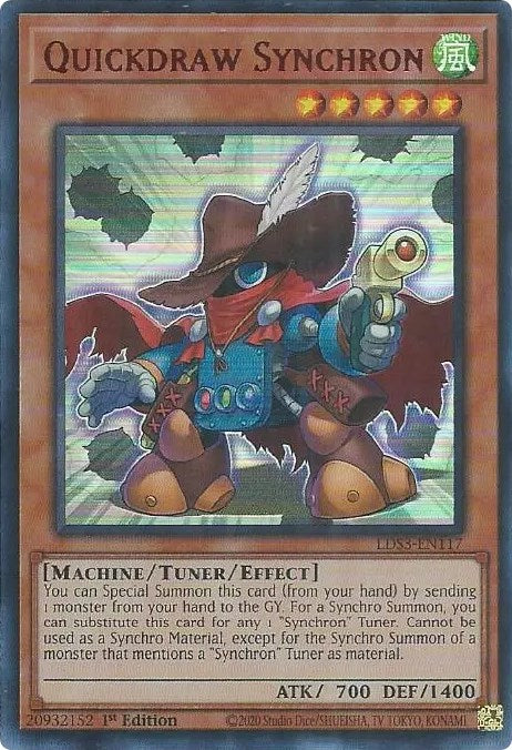 Quickdraw Synchron (Red) [LDS3-EN117] Ultra Rare | Exor Games Bridgewater