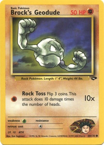 Brock's Geodude (68/132) [Gym Challenge Unlimited] | Exor Games Bridgewater