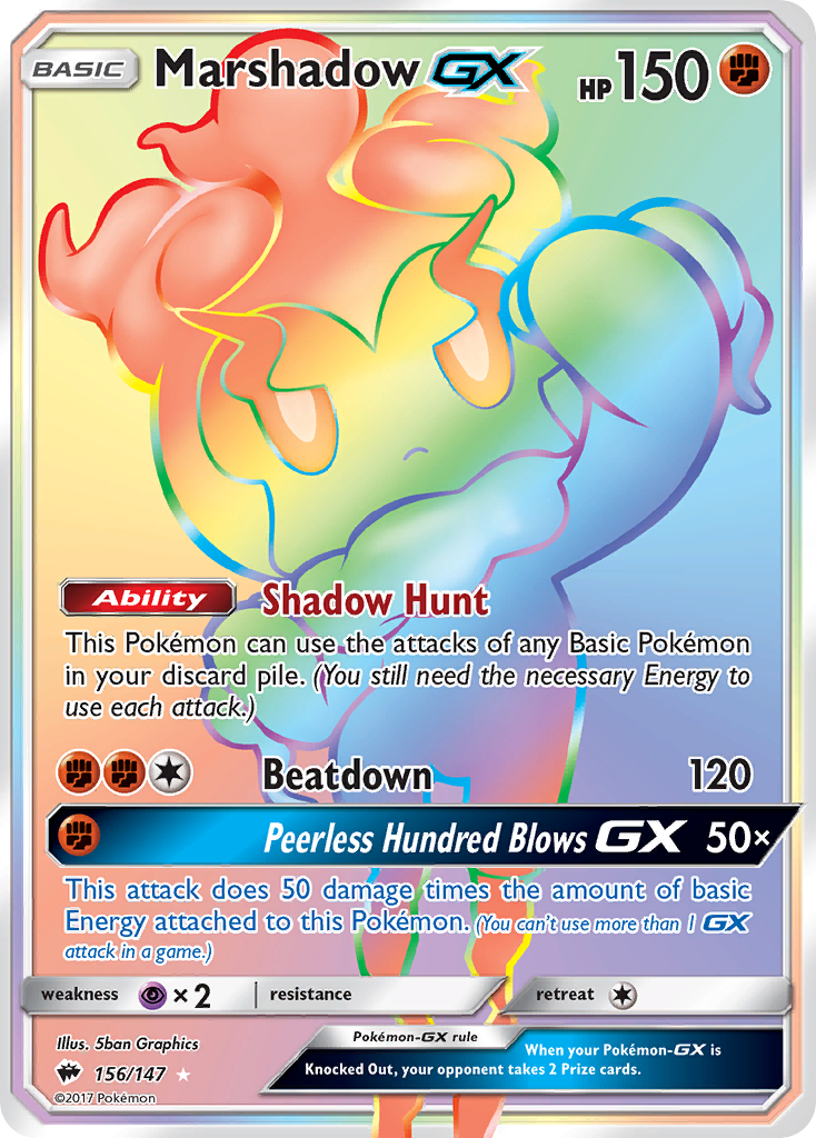 Marshadow GX (156/147) [Sun & Moon: Burning Shadows] | Exor Games Bridgewater