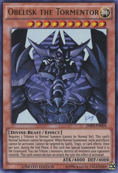 Obelisk the Tormentor (JMPS-EN004) [JMPS-EN004] Ultra Rare | Exor Games Bridgewater