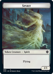 Bird // Spirit Double-Sided Token [Starter Commander Decks] | Exor Games Bridgewater