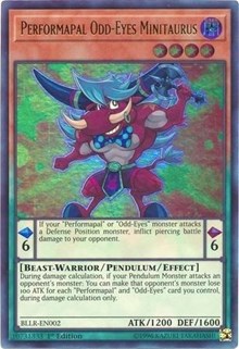 Performapal Odd-Eyes Minitaurus [BLLR-EN002] Ultra Rare | Exor Games Bridgewater