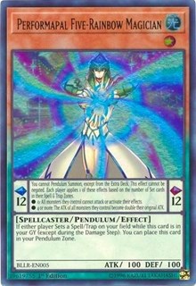 Performapal Five-Rainbow Magician [BLLR-EN005] Ultra Rare | Exor Games Bridgewater