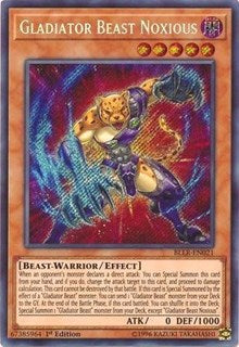 Gladiator Beast Noxious [BLLR-EN021] Secret Rare | Exor Games Bridgewater