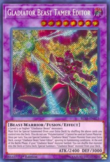 Gladiator Beast Tamer Editor [BLLR-EN023] Secret Rare | Exor Games Bridgewater