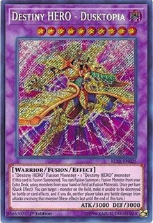 Destiny HERO - Dusktopia [BLLR-EN025] Secret Rare | Exor Games Bridgewater