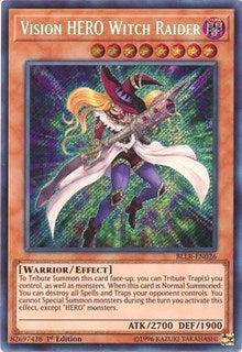 Vision HERO Witch Raider [BLLR-EN026] Secret Rare | Exor Games Bridgewater