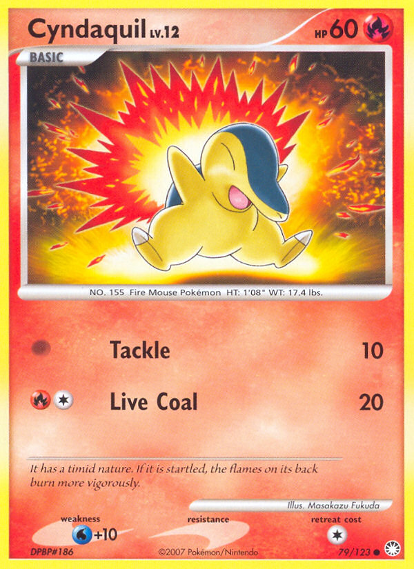 Cyndaquil (79/123) [Diamond & Pearl: Mysterious Treasures] | Exor Games Bridgewater