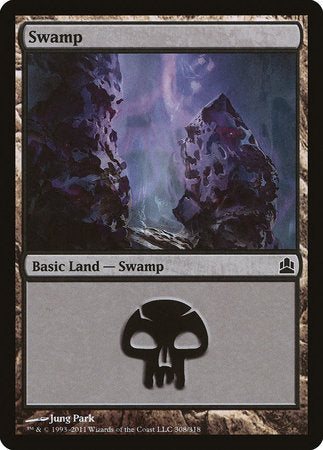 Swamp (308) [Commander 2011] | Exor Games Bridgewater