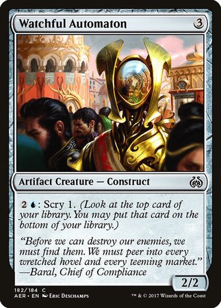 Watchful Automaton [Aether Revolt] | Exor Games Bridgewater