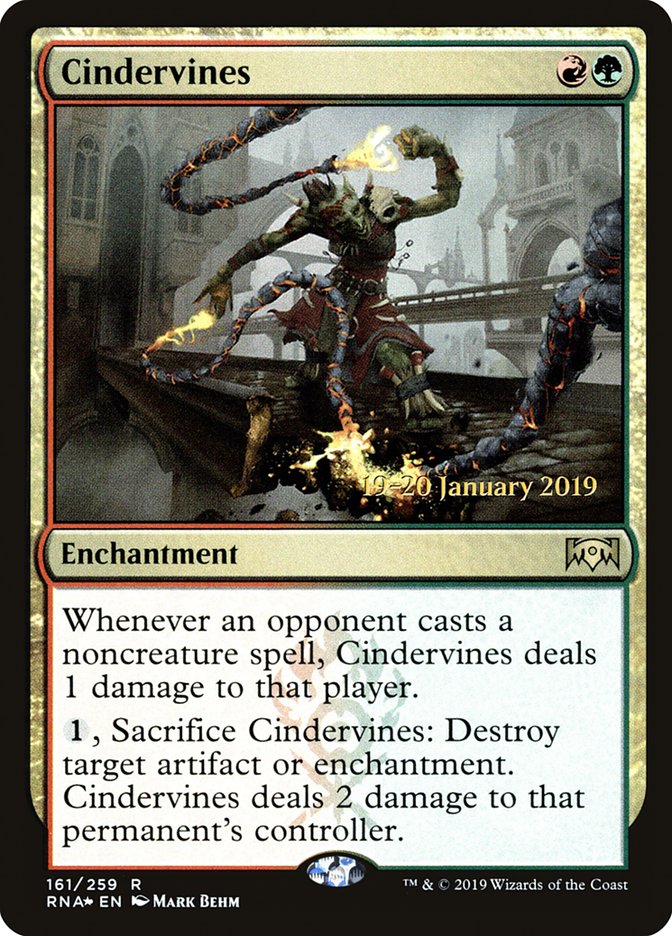 Cindervines [Ravnica Allegiance Prerelease Promos] | Exor Games Bridgewater