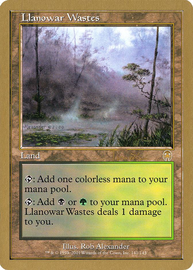 Llanowar Wastes (Jan Tomcani) [World Championship Decks 2001] | Exor Games Bridgewater