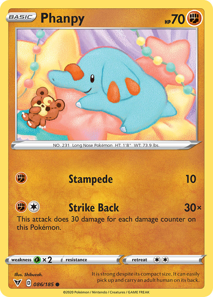 Phanpy (086/185) [Sword & Shield: Vivid Voltage] | Exor Games Bridgewater