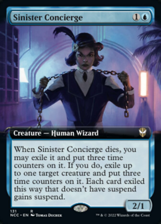 Sinister Concierge (Extended Art) [Streets of New Capenna Commander] | Exor Games Bridgewater