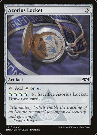 Azorius Locket [Ravnica Allegiance] | Exor Games Bridgewater