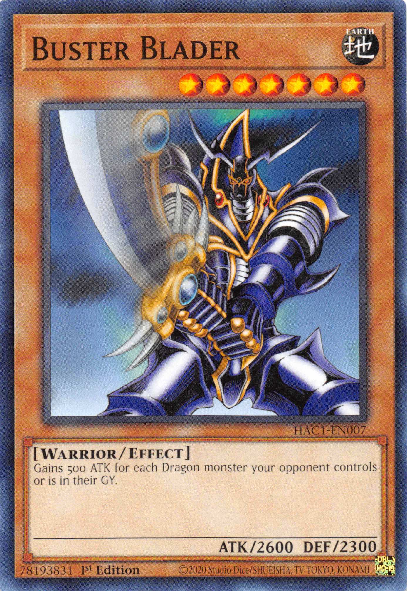 Buster Blader [HAC1-EN007] Common | Exor Games Bridgewater