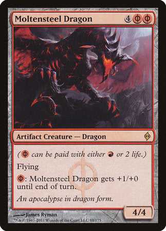 Moltensteel Dragon [New Phyrexia] | Exor Games Bridgewater