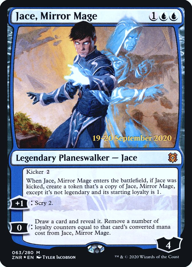 Jace, Mirror Mage  [Zendikar Rising Prerelease Promos] | Exor Games Bridgewater