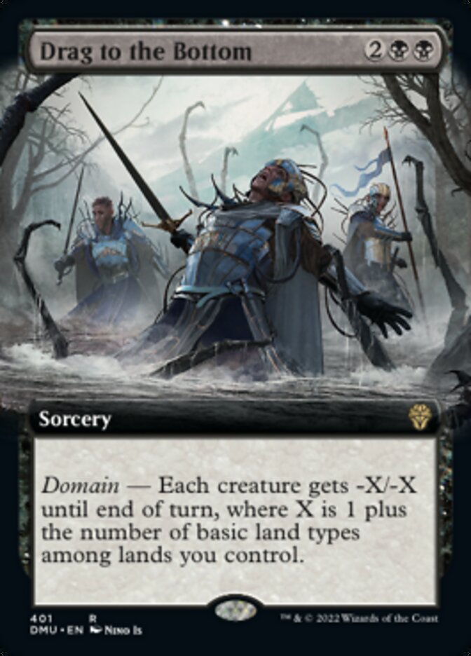 Drag to the Bottom (Extended Art) [Dominaria United] | Exor Games Bridgewater