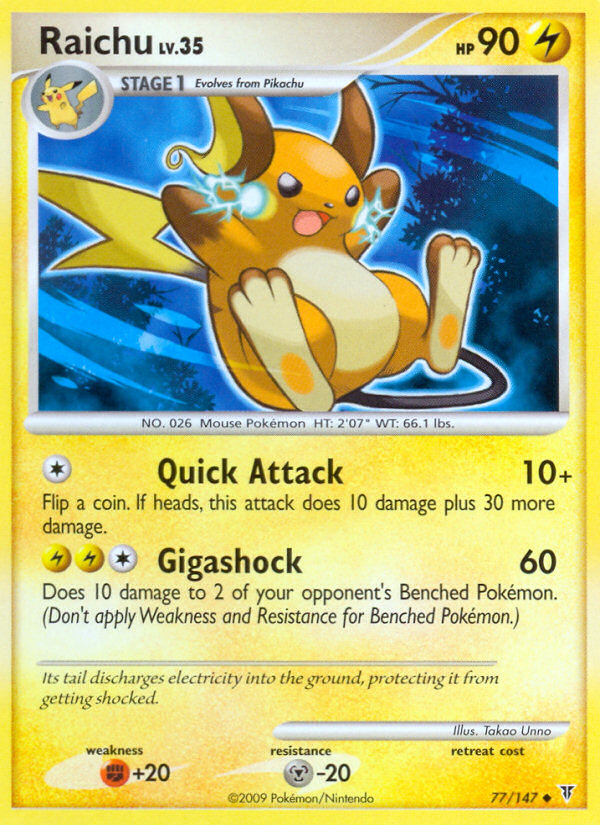 Raichu (77/147) [Platinum: Supreme Victors] | Exor Games Bridgewater