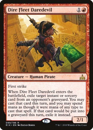 Dire Fleet Daredevil [Rivals of Ixalan] | Exor Games Bridgewater