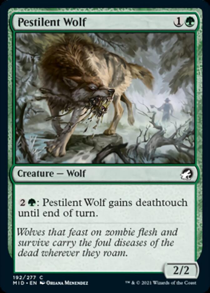Pestilent Wolf [Innistrad: Midnight Hunt] | Exor Games Bridgewater
