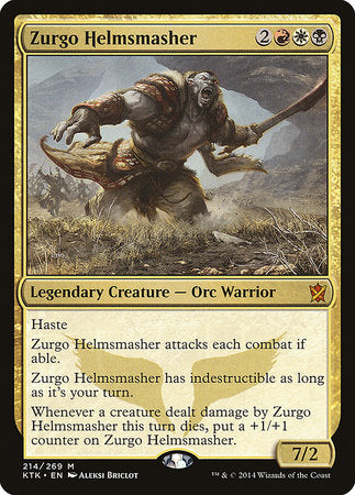 Zurgo Helmsmasher [Khans of Tarkir] | Exor Games Bridgewater