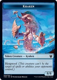 Kraken // Satyr Double-sided Token [Theros Beyond Death Tokens] | Exor Games Bridgewater