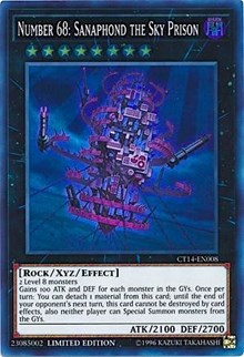 Number 68: Sanaphond the Sky Prison [CT14-EN008] Super Rare | Exor Games Bridgewater